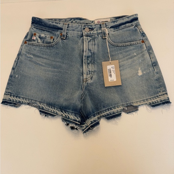 Ag Adriano Goldschmied Pants - Ag Adriano Goldschmied Alexxis Denim Short High Rise Wedgie NWT size 29 $178